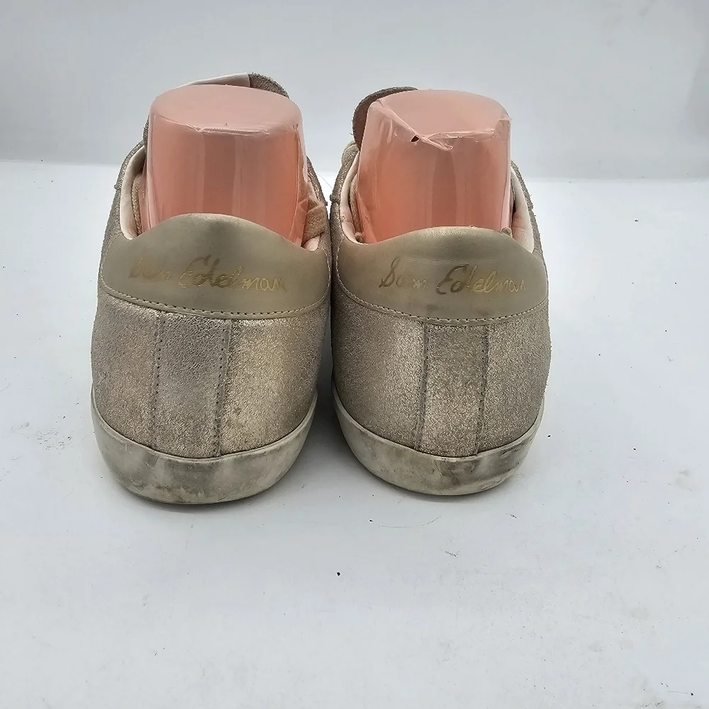 Sam Edelman Aubrie Sneakers Gold Metallic Women’s Size 7.5 – Pre-Owned